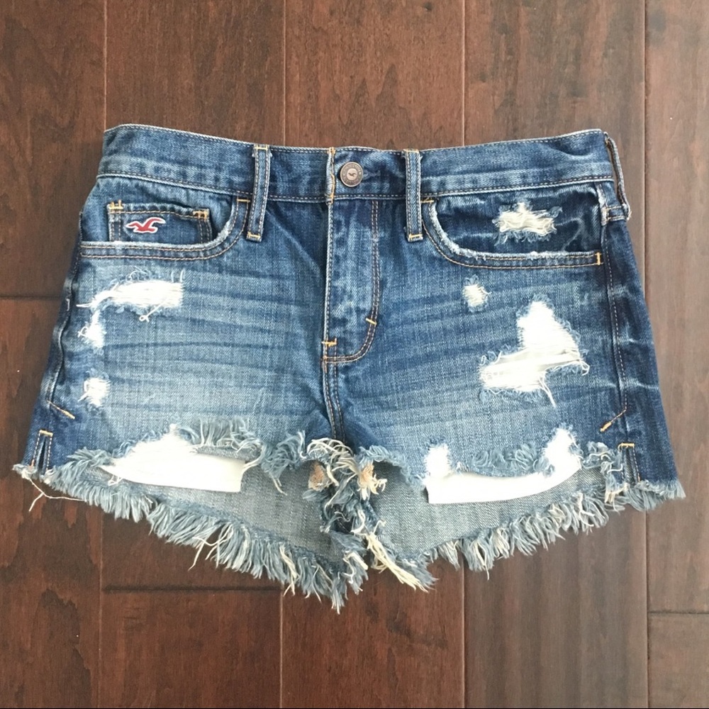 EUC Hollister high rise shorts