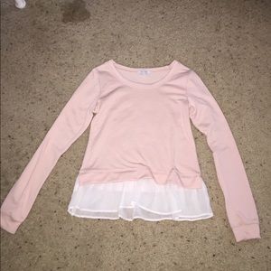Light pink long sleeve sweater