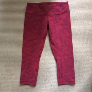 Lululemon Pink Marl Capri Legging