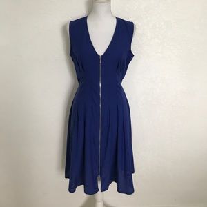 H&M cobalt blue zipper dress