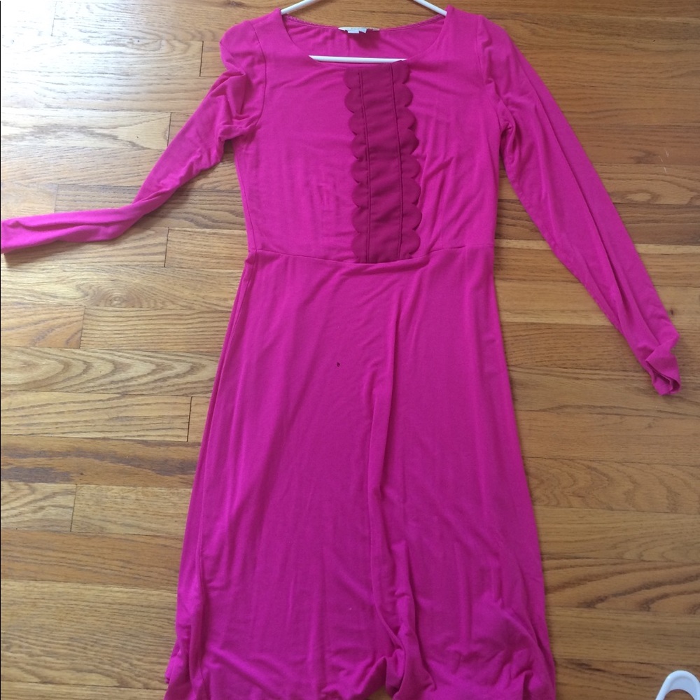 Hot pink mod Boden Dress