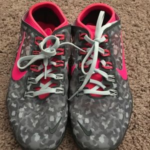 Pink & Grey Nike Shoes