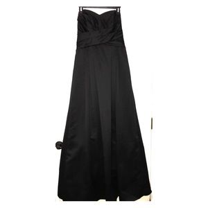 Davids Bridal Black Bridesmaid Dress
