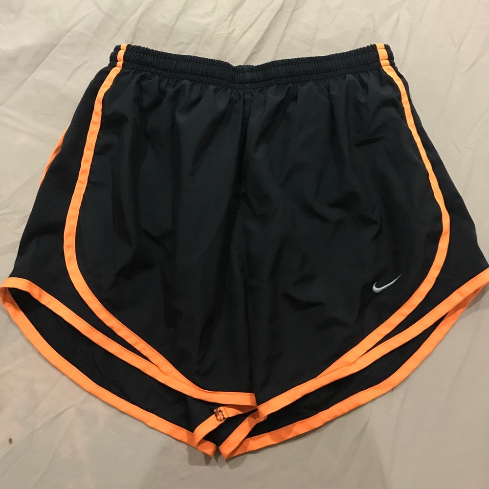 Black and orange Nike shorts