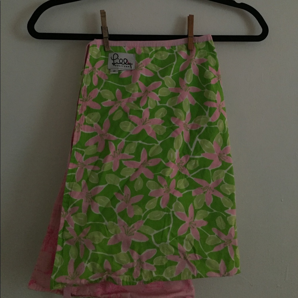Lilly Pulitzer wrap around skirt