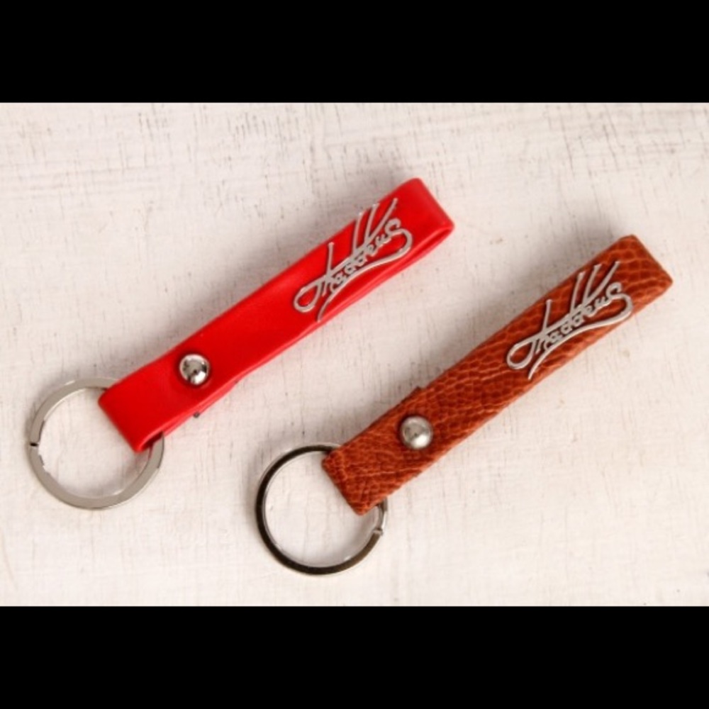 Designer Leather Key Fob