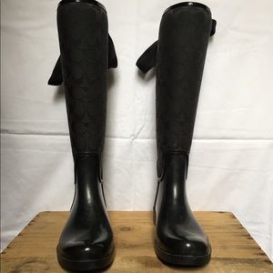 Coach Tristee Rain boots, women, size 7
