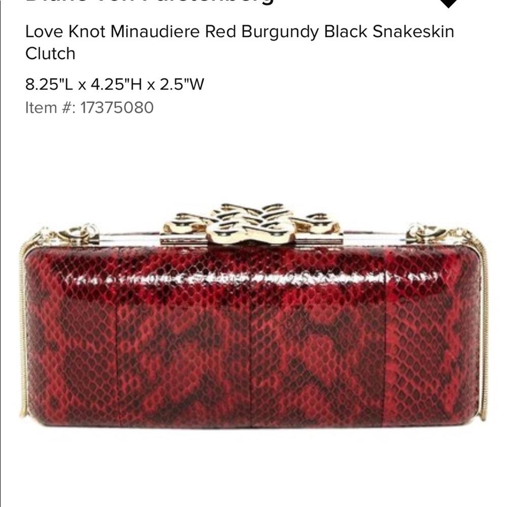 Diane von Furstenberg Love Knot Minaudiere clutch
