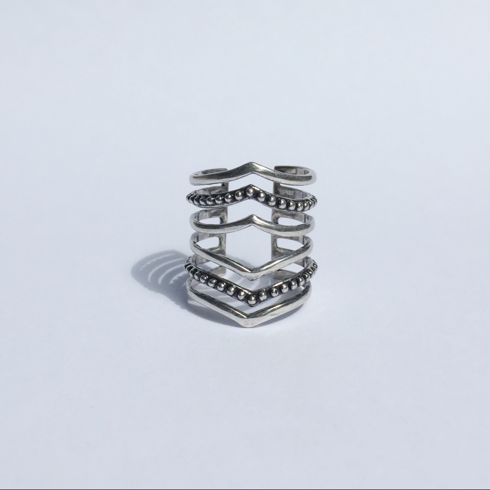 Silver Boho Ring