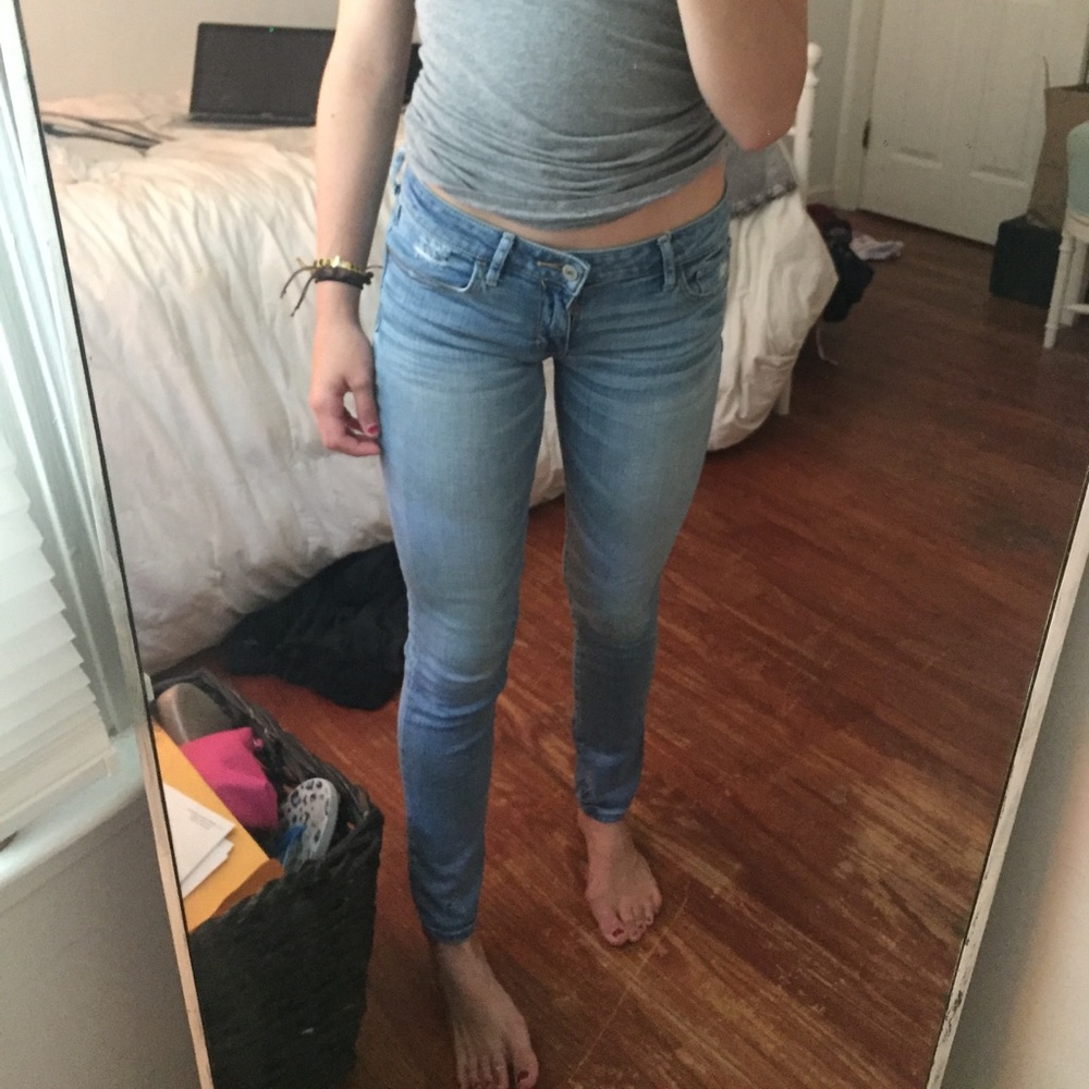 Light wash jeans
