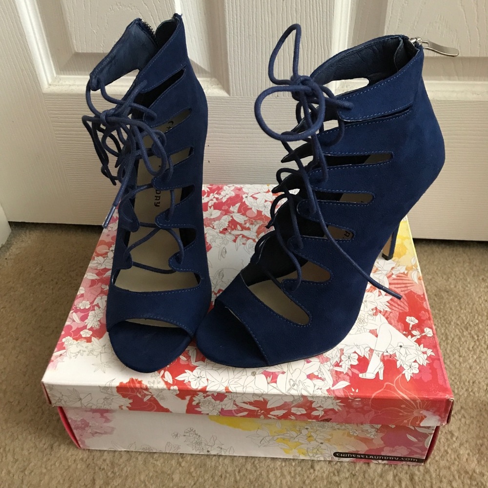 Chinese Laundry | micro suede strappy heels