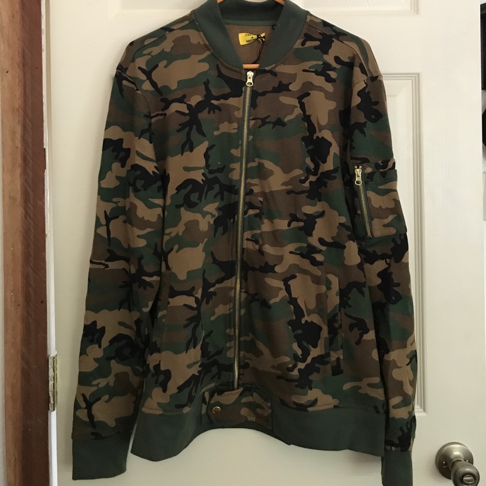 Five-Four x Poggy the Man CollabCamo Zip Up