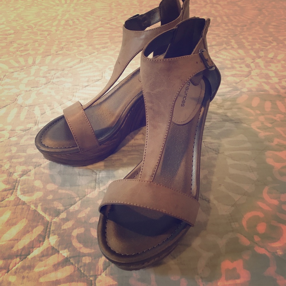 Brand new wedge stealth heels size 9
