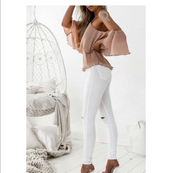 🏄🏽‍♀️Venus Blush Ruffle Top 🏖 Summer Sale - Picture 2 of 8