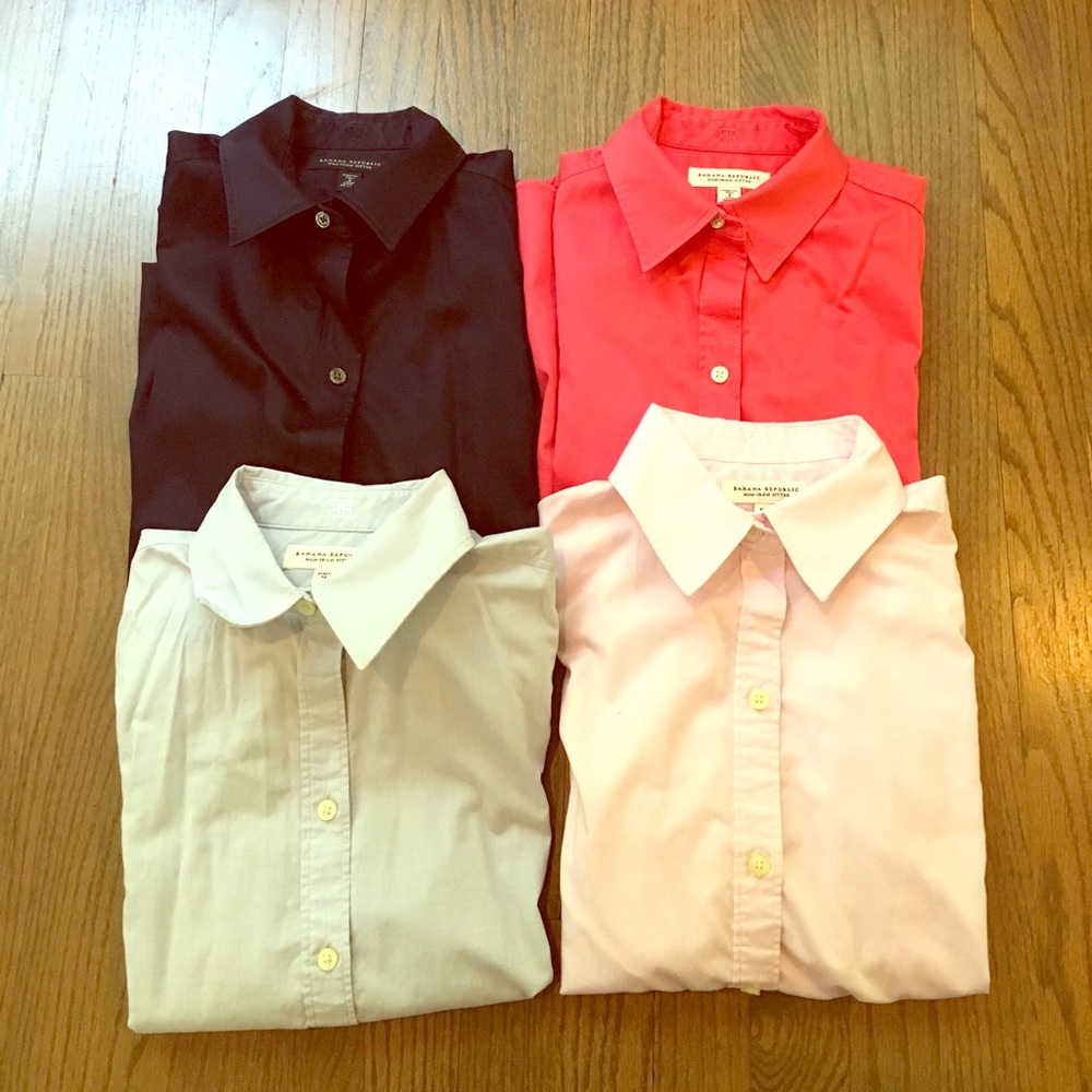 Lot of four BR button down shirts