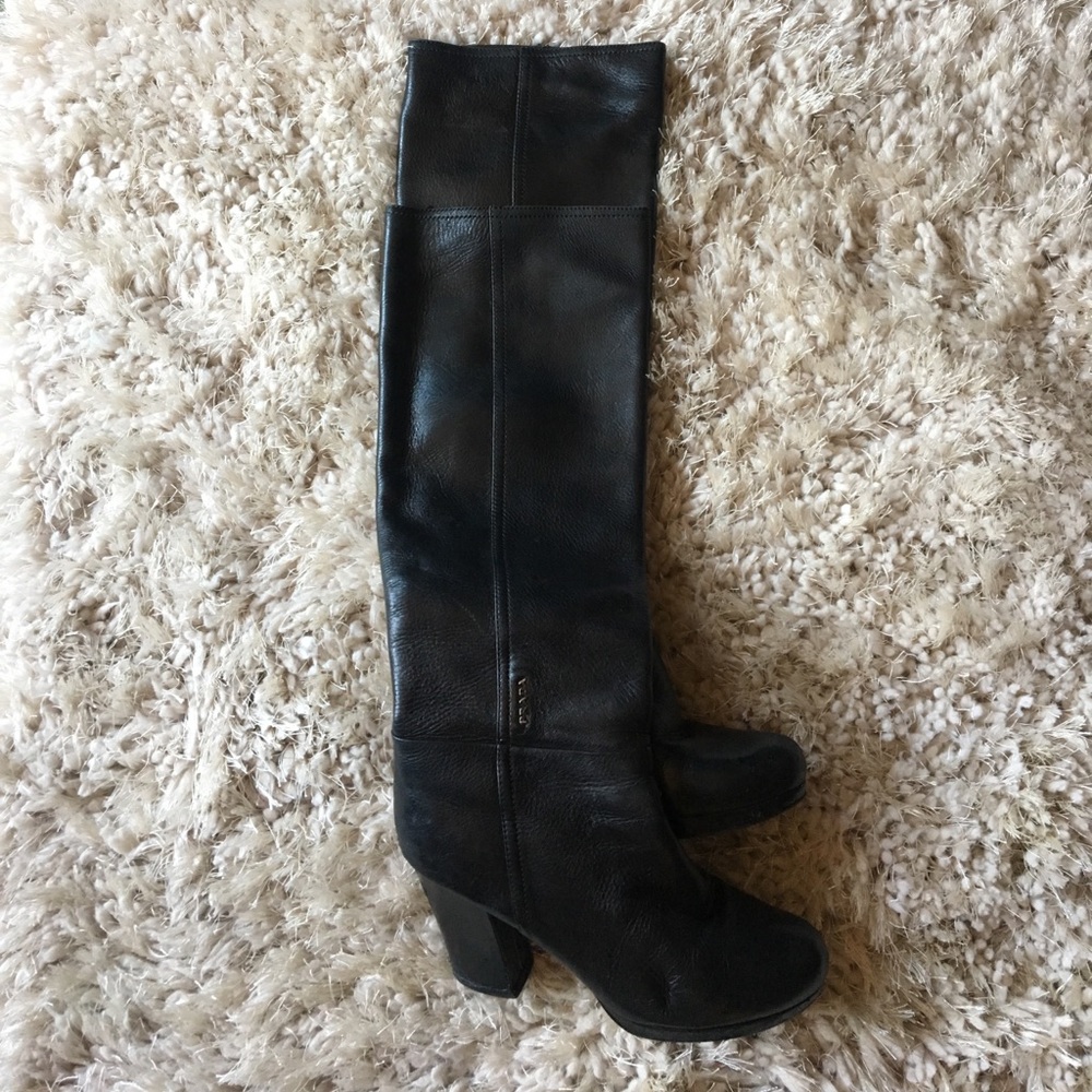 Prada leather boots 37