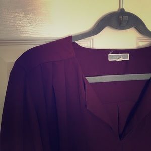 Burgundy top