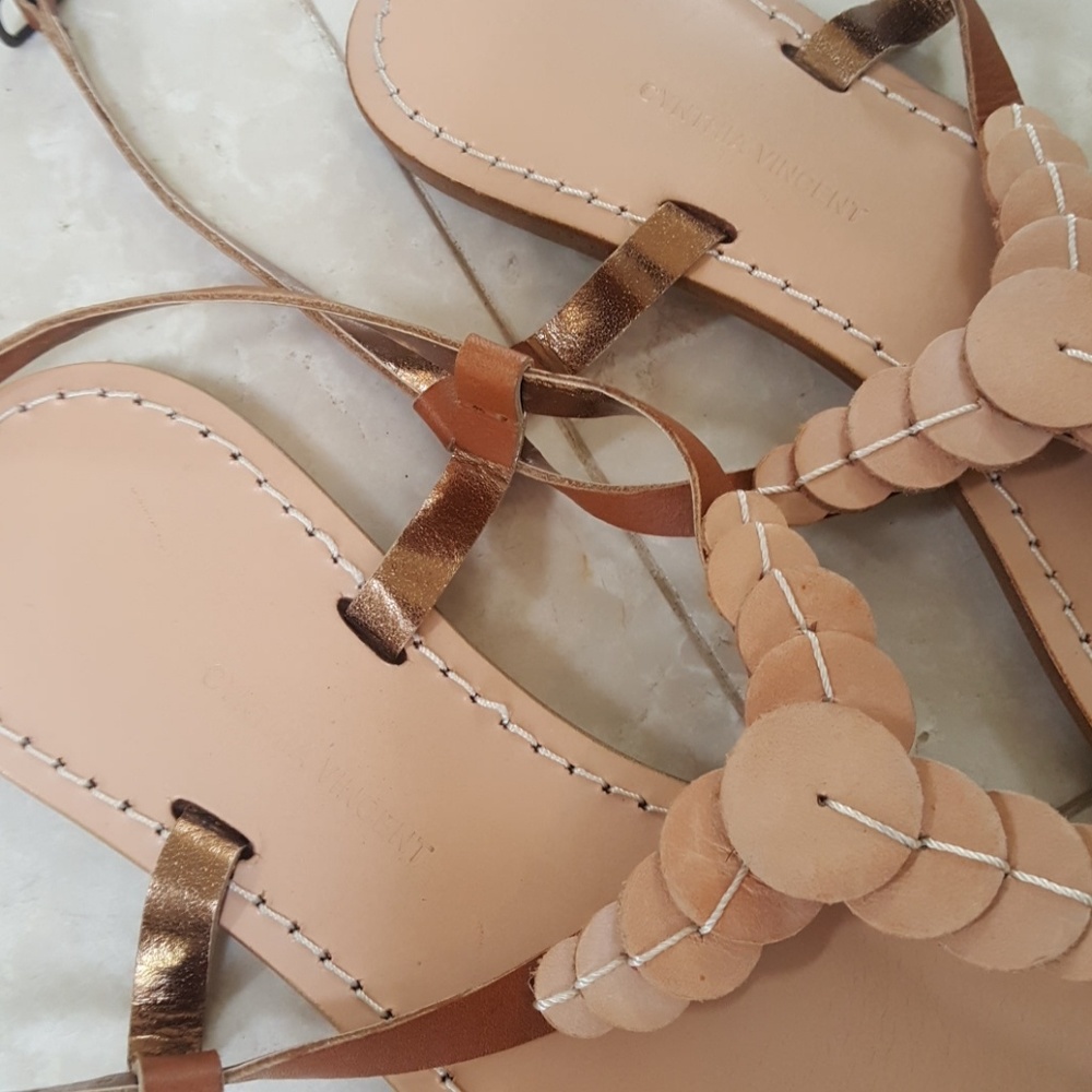 Cynthia Vincent leather sandals 7.5 - Picture 5 of 8