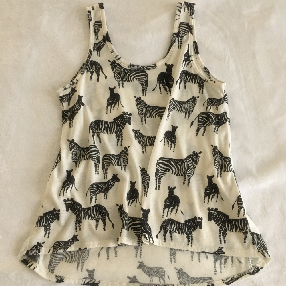 Torn by Ronny Kobo zebra tank top XS - Picture 1 of 2