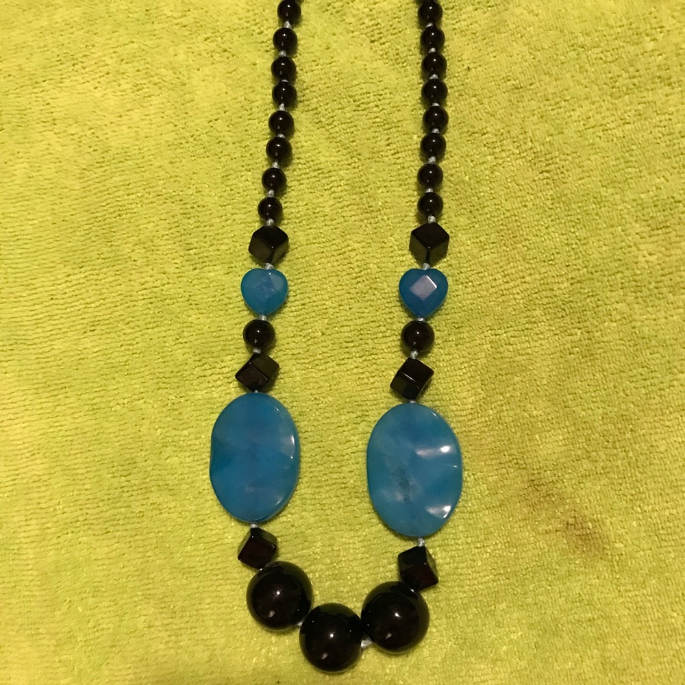 Beautiful black diamond necklace