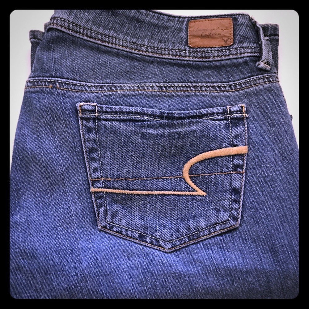 American Eagle Distressed Original Boot Jeans