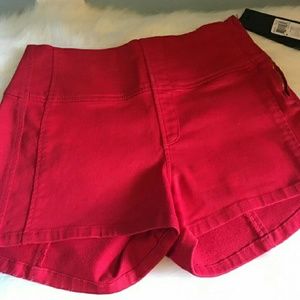 Guess High Waisted Coated Denim Shorts