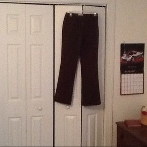 St.johns bay brown cotton stretch slacks