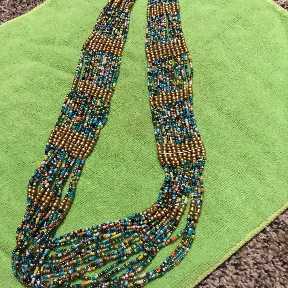 Beads long necklace
