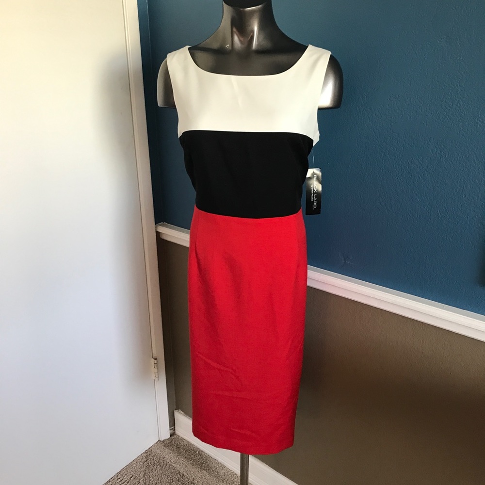 Tri-color dress