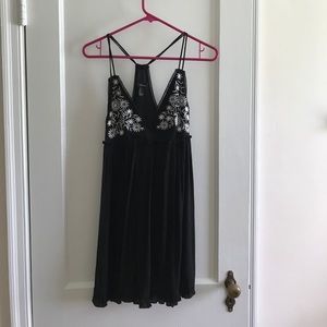 floral embroidered sun dress