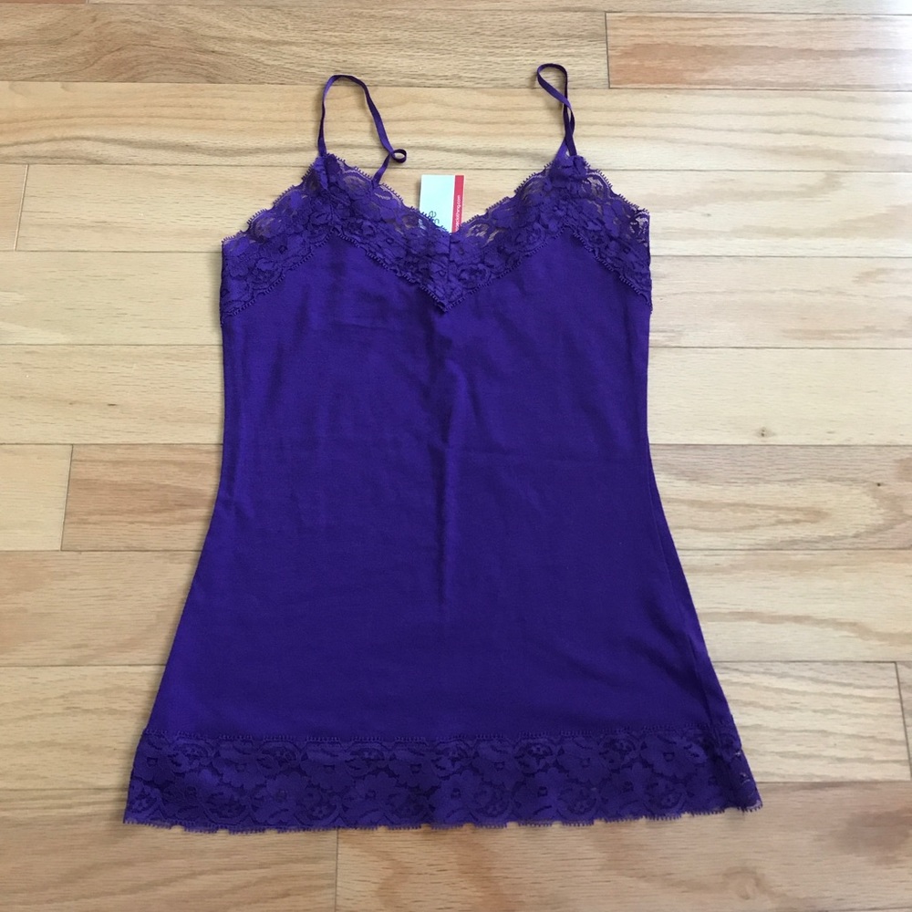 Lacey purple camisole/tank