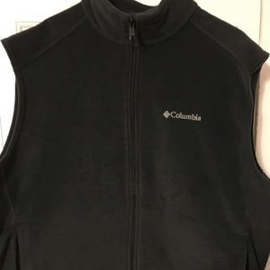 Men's XXL Black Columbia Fleece Vest