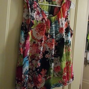 Silk sleeveless blouse