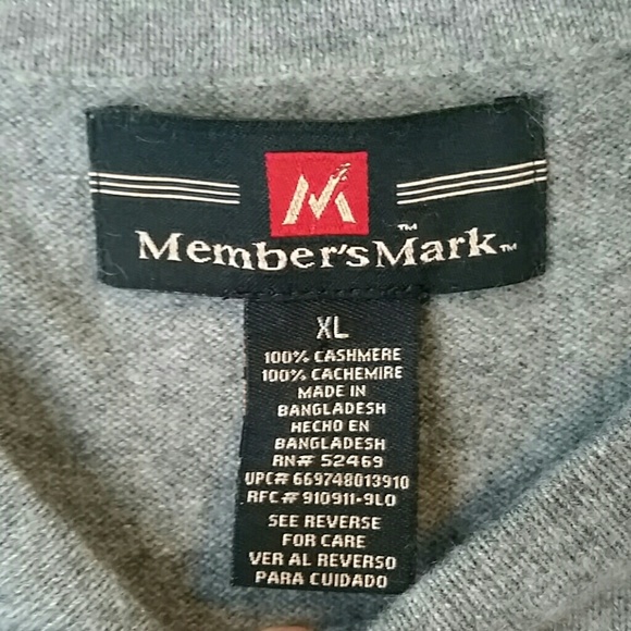 Mens Members Mark Cashmere sweater size XL - Picture 2 of 6