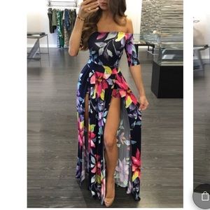 NEW Off the shoulder floral maxi dress