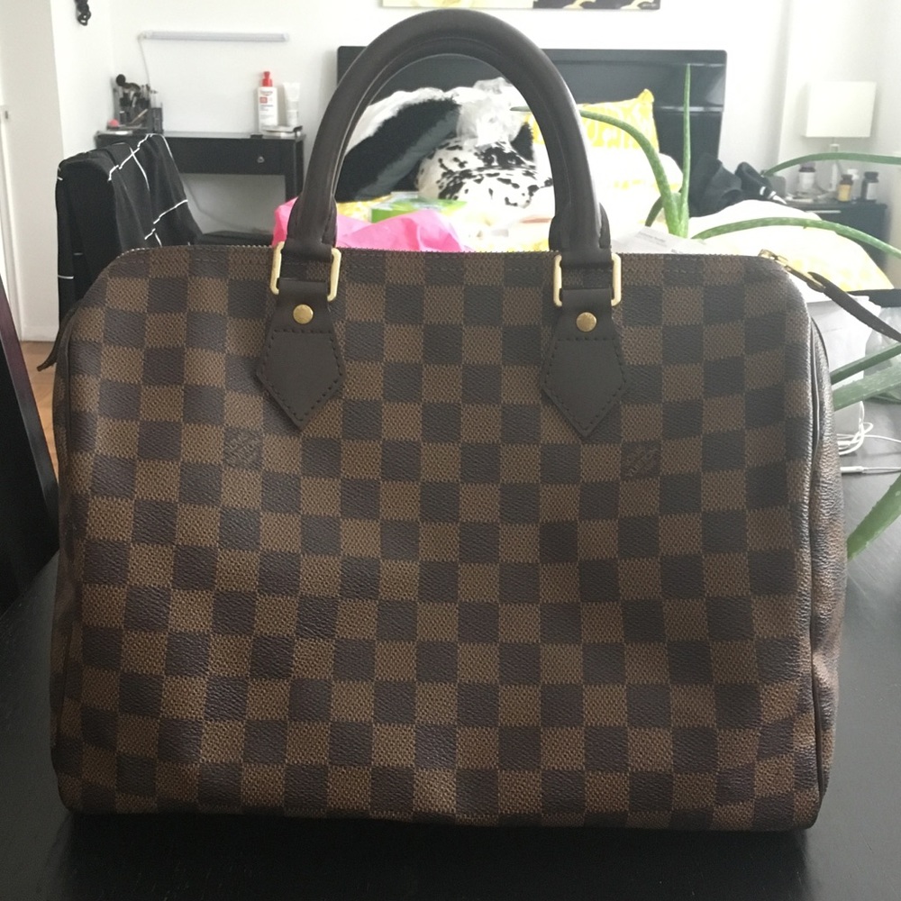 AUTHENTIC Louis Vuitton Damier Ebene Speedy 30