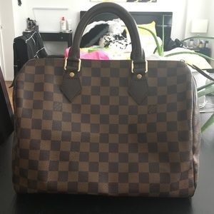 AUTHENTIC Louis Vuitton Damier Ebene Speedy 30