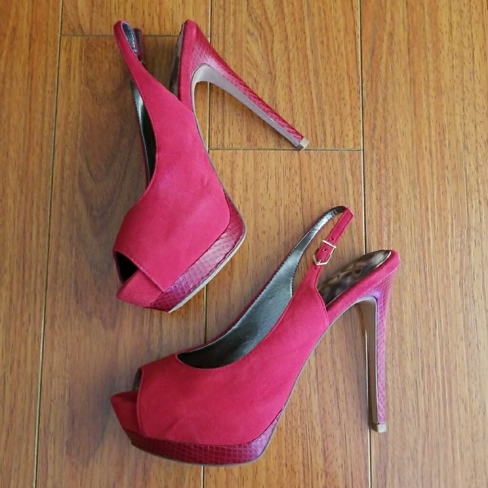 Sam Edelman Peep Toe Sling Backs