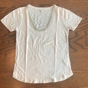 Shimmery jcrew factory tee with beading