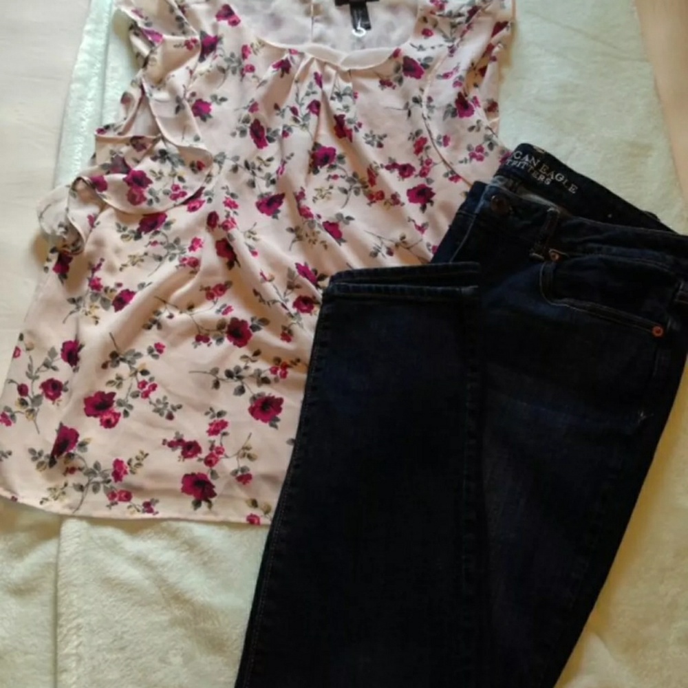 American eagle jean & forever21 shirt