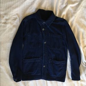 Abercrombie and fitch Indigo dyed chore coat