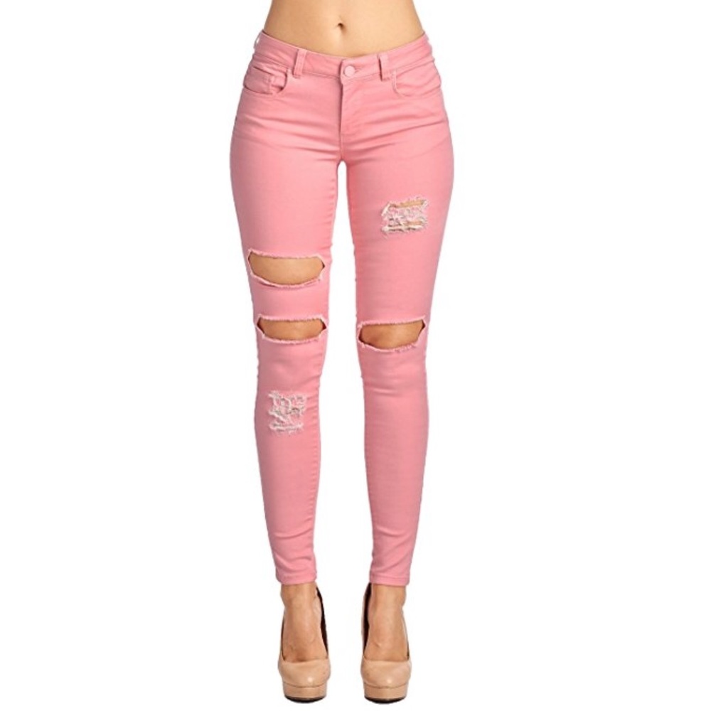 Distressed Barbie jeans more colors available