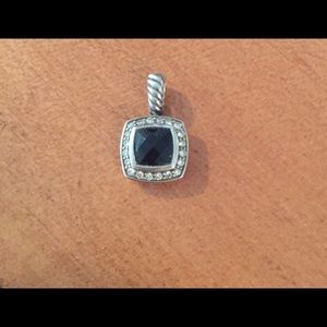 David Yurman Black Onyx/Diamond Pendant