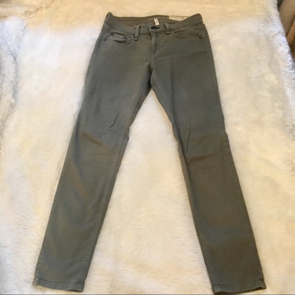 Rag & Bone Olive Capri Jeans Size 24 - Picture 4 of 5