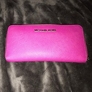 Michael Kors hot pink wallet