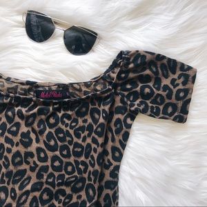 🆕 Leopard Off-Shoulder Mini Dress