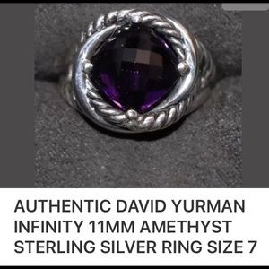David Yurman Amethyst Ring sz7