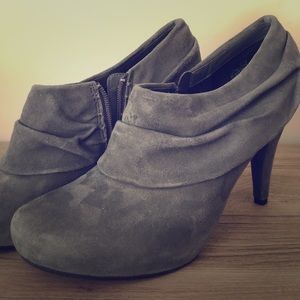 Gray booties