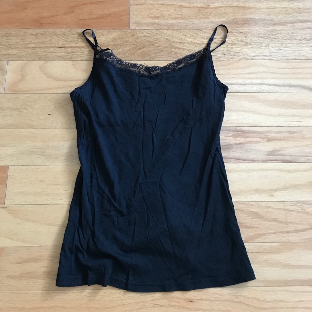 Lacey black camisole