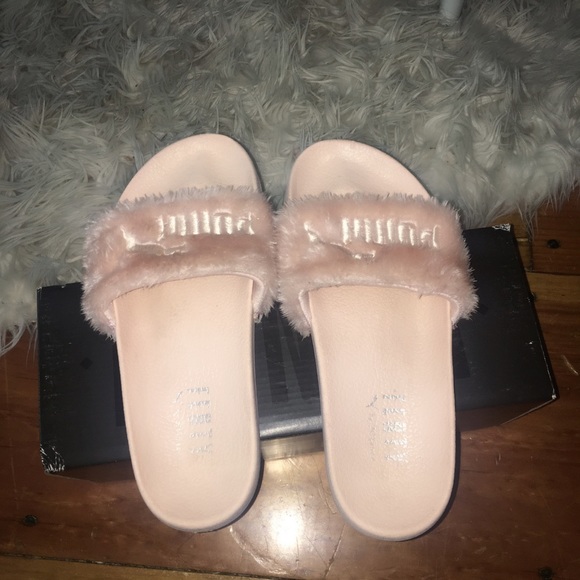 Pink Fenty Puma Slides - Picture 2 of 2